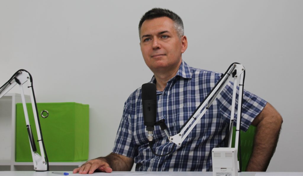 Szilágyi Árpád műsorvezető. Fotó: Nemes Cilla