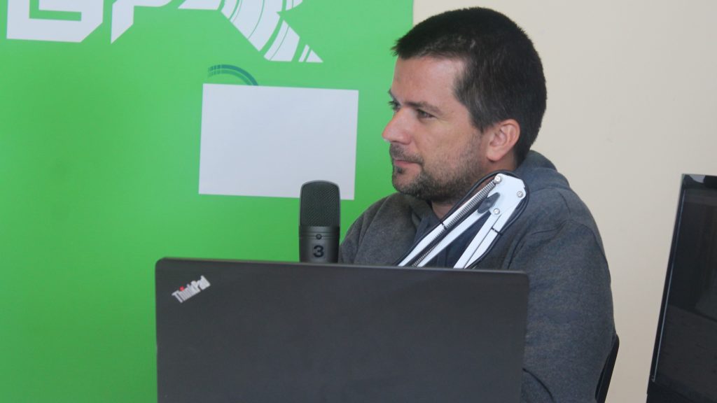 Szalay Dániel újságíró. Fotó: Nemes Ilona