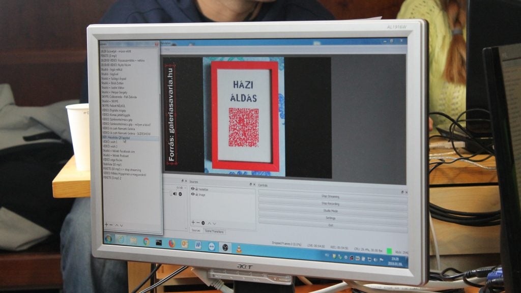 Házi áldás QR - kóddal (fotó: Nemes Ilona