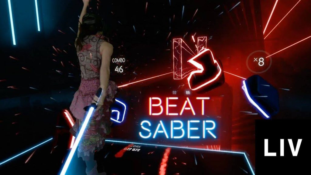 Kép a Beat saberből. Forrás: LIV/Beat saber