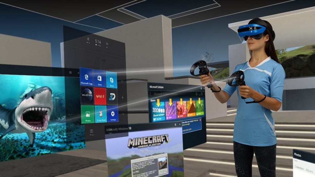 Ez is headset – a kevert valóságot (Mixed Reality) lehet vele követni. Forrás: Acer.com