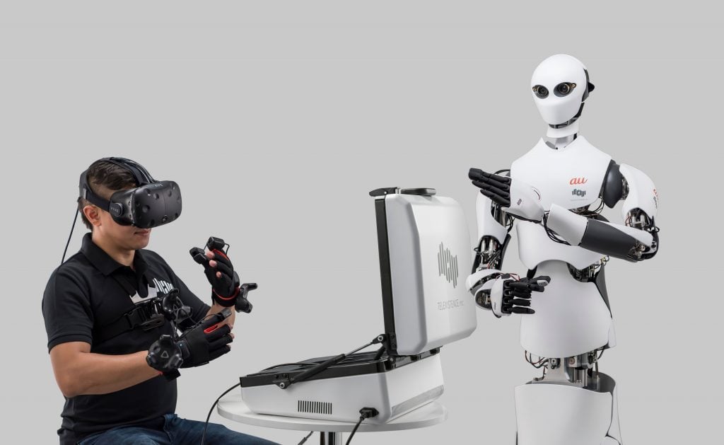 Robot-avatar. Forrás: Telexistence Inc. – Presskit, fotó: Charith Fernando (Telexistence inc)