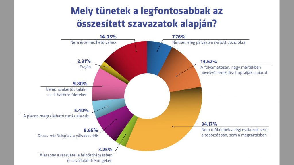 Egy beszédes ábra az informatikushiány tüneteiről. Forrás: IVSZ