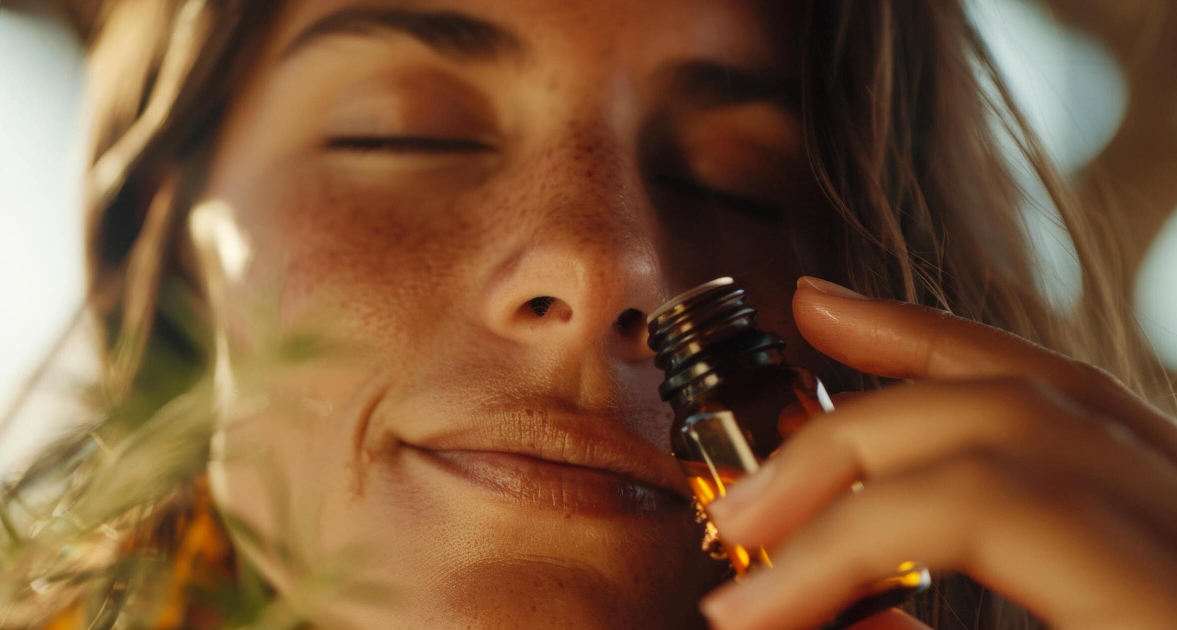 illatot szagoló nő